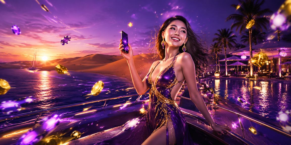 Người dùng tại Mũi Né thực hiện giao dịch casino mobile dưới ánh đèn neon về đêm